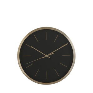 Mica Decorations Mica Wanduhr Bonn Ø 25 cm schwarz GLO715010590