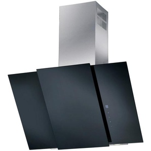 Mican Dunstabzugshaube , Schwarz, Edelstahl , Metall, Glas , 80x111-140x46 cm , automatischer Gebläsenachlauf, Arbeitsplatzbeleuchtung , Küchen, Küchenelektrogeräte, Dunstabzugshauben