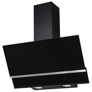 Mican Dunstabzugshaube , Schwarz, Edelstahl , Metall, Glas , 90x75.8-113.8x37.8 cm , automatischer Gebläsenachlauf, Arbeitsplatzbeleuchtung , Küchen, Küchenelektrogeräte, Dunstabzugshauben