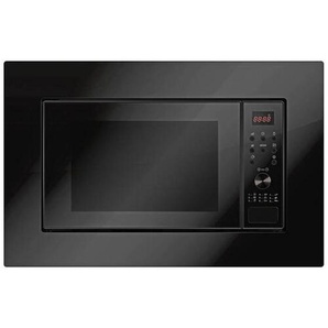 Mican Einbaumikrowelle , Schwarz , Metall , 59.5x39x32 cm , Grillfunktion, Auftaufunktion nach Gewicht oder Zeit, LED-Display, digitaler Timer, Signalton, Timerfunktion , Küchen, Küchenelektrogeräte, Mikrowellen