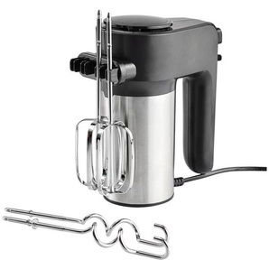 Mican Handmixer, Schwarz, Edelstahl, Metall, Kunststoff, 9x19x19 cm, Lfgb, Anschlussmöglichkeit für Stabmixerzubehör, Küchengeräte, Mixer