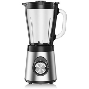 Mican Standmixer, Klar, Schwarz, Edelstahl, Metall, Kunststoff, Glas, 1,5 L, 28x33x20 cm, Lfgb, rutschfeste Füße, Sicherheitsschloss, einfache