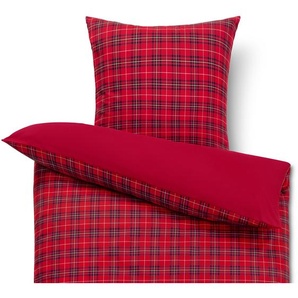 Microfaser-Bettwäsche, kariert, Übergröße