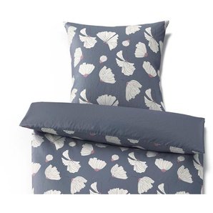 Microfaser-Bettwäsche, Normalgröße, dunkelblau