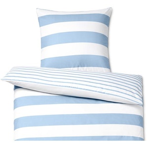 Microfaser-Bettwäsche, Übergröße, blau