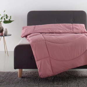 Microfaserbettdecke MY HOME Microlux, Bettdecke 135x200 cm, 155x220 cm, 200x200 cm, rosa, B:155cm L:220cm, Obermaterial: 100% Polyester. Bezug: 100% Polyester. Füllung: 100% Polyester, Bettdecken, Bettdecken in 4 Farben, Sommer, Winter, 4 Jahreszeiten,
