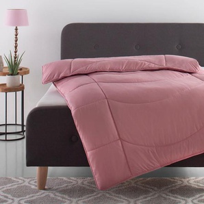 Microfaserbettdecke MY HOME Microlux, Bettdecke 135x200 cm, 155x220 cm, 200x200 cm, rosa, B:155cm L:220cm, Obermaterial: 100% Polyester. Bezug: 100% Polyester. Füllung: 100% Polyester, Bettdecken, Bettdecken in 4 Farben, Sommer, Winter, 4 Jahreszeiten,