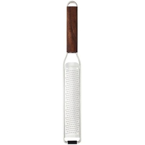 Microplane Reibe Master, Walnuss, Holz, Metall, Kunststoff, Nussbaum, 31x3.9x1.5 cm, Kochen, Küchenhelfer, Küchenreiben