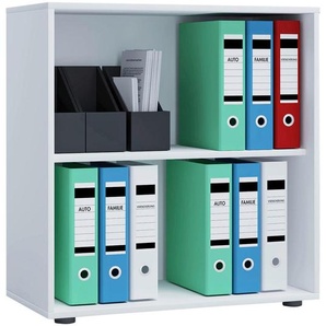 Mid.you Aktenregal, Weiß, Holzwerkstoff, 1 Fächer, 70x74x37 cm, Arbeitszimmer, Büroregale, Aktenregale