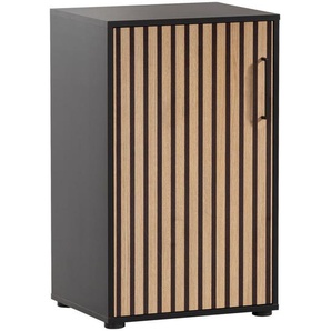 Mid.you Aktenschrank, Schwarz, Holzwerkstoff, 1 Fächer, 50.95x83.6x41 cm, Beimöbel erhältlich, Arbeitszimmer, Aktenschränke