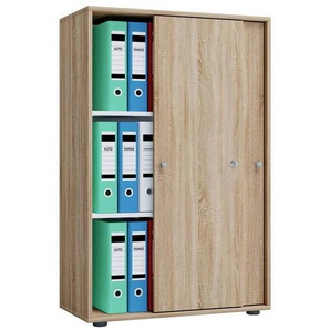 Mid.you Aktenschrank, Sonoma Eiche, Holzwerkstoff, 2 Fächer, 70x111x40 cm, abschließbar, Arbeitszimmer, Aktenschränke