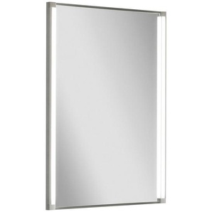 Mid.you Badezimmerspiegel LED-Line , Alu , Glas , rechteckig , 42x67x4 cm , feuchtraumgeeignet , Badezimmer, Badezimmerspiegel, Badspiegel