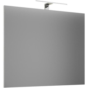 Mid.you Badezimmerspiegel, Weiß, Glas, Holzwerkstoff, rechteckig, 60x42x3 cm, Badezimmer, Badezimmerspiegel, Badspiegel