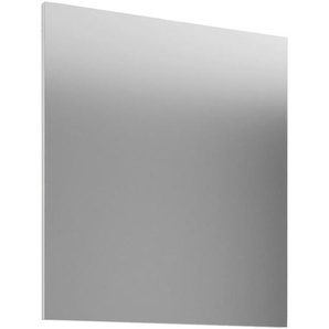Mid.you Badezimmerspiegel, Weiß, Holzwerkstoff, rechteckig, 80x40x3 cm, Badezimmer, Badezimmerspiegel, Beleuchtete Spiegel