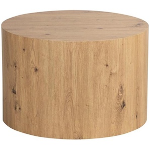 Mid.you Beistelltisch, Eiche, Holzwerkstoff, rund, 60x40x60 cm, Wohnzimmer, Wohnzimmertische, Beistelltische