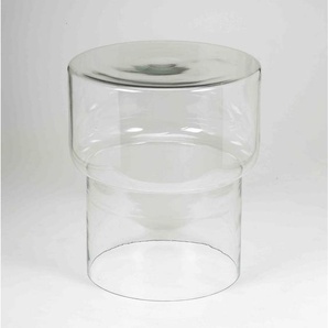 Mid.you Beistelltisch, Klar, Glas, rund, rund, 35x40x35 cm, Wohnzimmer, Wohnzimmertische, Beistelltische, Glas-Beistelltische
