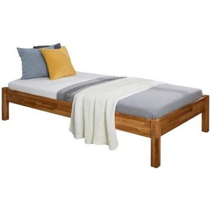 Mid.you Bett, Natur, Holz, Eiche, massiv, 140x200 cm, für Rollrost geeignet, Lattenrost geeignet, Schlafzimmer, Betten, Futonbetten