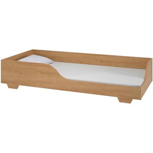Mid.you Bodenbett, Honig, Holz, Kiefer, massiv, Höhe ca. 20 cm, 90x200 cm, FSC Mix, Lattenrost, Kinder- & Jugendzimmer, Kindermöbel, Kinderbetten,