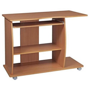 Mid.you Computertisch, Buche, Holzwerkstoff, rechteckig, 90x71x50 cm, Stauraum, Regal, Arbeitszimmer, Schreibtische, Computertische