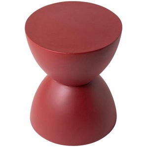 Mid.you Couchtisch, Bordeaux, Stein, zylindrisch, Sockel, 32x40x32 cm, Wohnzimmer, Wohnzimmertische, Couchtische