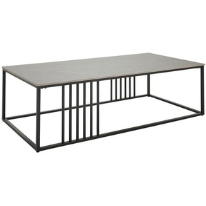 Mid.you Couchtisch, Grau, Schwarz, Metall, Keramik, rechteckig, eckig, 140x40x70 cm, Wohnzimmer, Wohnzimmertische, Couchtische, Couchtische Keramik