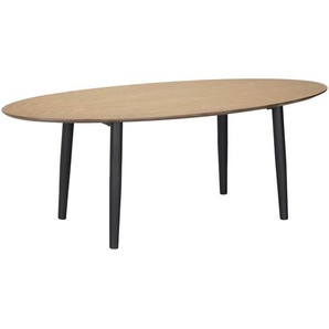 Mid.you Couchtisch, Natur, Holz, Holzwerkstoff, Kiefer, massiv, oval, rund, 120x42x56 cm, einfacher Aufbau, Wohnzimmer, Wohnzimmertische, Couchtische