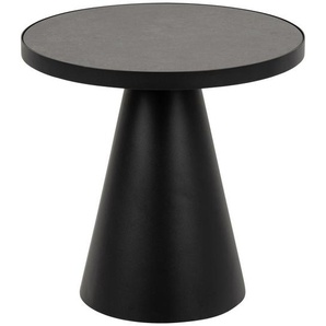 Mid.you Couchtisch, Schwarz, Metall, Glas, Keramik, rund, Säule, 46x45 cm, Reach, Wohnzimmer, Wohnzimmertische, Couchtische