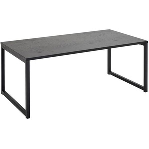 Mid.you Couchtisch, Schwarz, Metall, Holzwerkstoff, rechteckig, eckig, 110x45x60 cm, Wohnzimmer, Wohnzimmertische, Couchtische