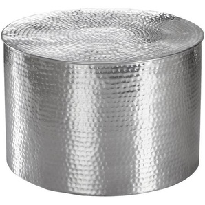 Mid.you Couchtisch, Silber, Metall, rund, Sockel, 61x40.5 cm, Wohnzimmer, Wohnzimmertische, Couchtische