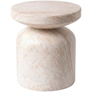 Mid.you Couchtisch, Stein, zylindrisch, Sockel, 35x39x35 cm, Wohnzimmer, Wohnzimmertische, Couchtische