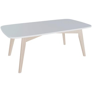 Mid.you Couchtisch, Weiß, Holz, Kiefer, massiv, rechteckig, 68x44.5x128 cm, FSC Mix, Wohnzimmer, Wohnzimmertische, Couchtische