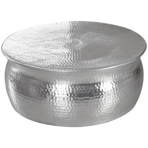 Mid.you Couchtisch, Silber, Metall, rund, 75x31 cm, Wohnzimmer, Wohnzimmertische, Couchtische