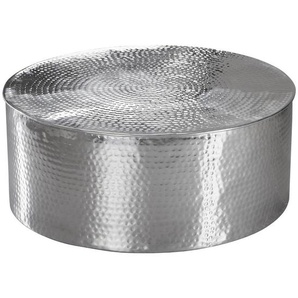 Mid.you Couchtisch, Silber, Metall, rund, 75x31 cm, Wohnzimmer, Wohnzimmertische, Couchtische