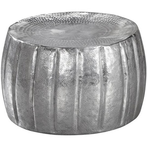 Mid.you Couchtisch, Silber, Metall, rund, 60x36 cm, Wohnzimmer, Wohnzimmertische, Couchtische