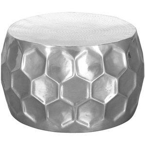 Mid.you Couchtisch, Silber, Metall, rund, 60x36 cm, Wohnzimmer, Wohnzimmertische, Couchtische