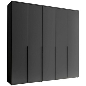 Mid.you Drehtürenschrank, Graphit, Kunststoff, 3 Fächer, 225x225x52 cm, Schlafzimmer, Kleiderschränke, Drehtürenschränke