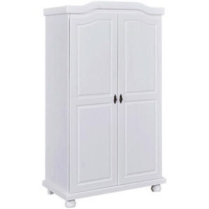 Mid.you Drehtürenschrank Interlink Hedda, Weiß, Kiefer, 4 Fächer, 104x180x56 cm, Blauer Engel, BQ - Bündnis für Qualität, Made in Germany,