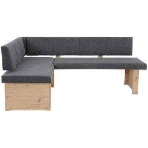 Mid.you Eckbank, Anthrazit, Textil, 5-Sitzer, Eckteil, L-Form, einzeln stellbar, 200x140 cm, Esszimmer, Bänke, Eckbänke