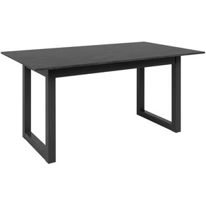 Mid.you Esstisch, Anthrazit, Schiefer, Holzwerkstoff, rechteckig, U-Form, 90x75x160 cm, ausziehbar, Esszimmer, Tische, Esstische, Esstische ausziehbar