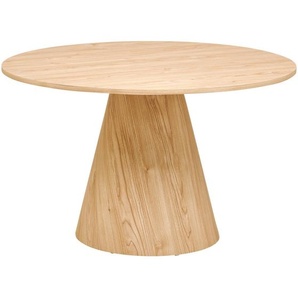 Mid.you Esstisch, Eiche, Holzwerkstoff, Holzoptik, rund, konisch, A-Form, 120x75x120 cm, Esszimmer, Tische, Esstische, Esstische rund