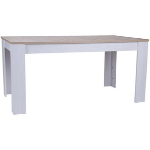 Mid.you Esstisch, Eiche, Lärche, Holzwerkstoff, rechteckig, eckig, 90x75x160 cm, ausziehbar, Esszimmer, Tische, Esstische, Esstische ausziehbar