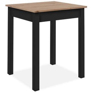 Mid.you Esstisch, Schwarz, Eiche Artisan, Holzwerkstoff, rechteckig, eckig, 67x76x60 cm, Esszimmer, Tische, Esstische