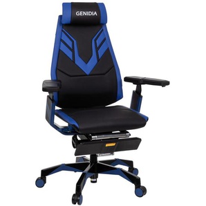 Mid.you Gamingstuhl, Blau, Schwarz, Textil, Drehkreuz, 69x134x63 cm, Wippmechanik mit Härtegradeinstellung, Kinder & Jugendmöbel, Jugendmöbel, Gamingstühle