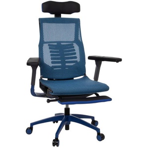 Mid.you Gamingstuhl, Blau, Schwarz, Kunststoff, Textil, Drehkreuz, 72x115x65 cm, Wippmechanik mit Härtegradeinstellung, Kinder & Jugendmöbel, Jugendmöbel, Gamingstühle