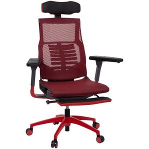 Mid.you Gamingstuhl, Rot, Schwarz, Kunststoff, Textil, Drehkreuz, 72x115x65 cm, Wippmechanik mit Härtegradeinstellung, Kinder & Jugendmöbel, Jugendmöbel, Gamingstühle