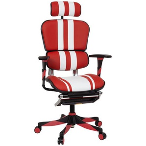 Mid.you Gamingstuhl, Rot, Schwarz, Weiß, Textil, Drehkreuz, 69x137x67 cm, Wippmechanik mit Härtegradeinstellung, Kinder & Jugendmöbel, Jugendmöbel, Gamingstühle