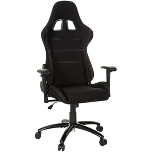 Mid.you Gamingstuhl, Schwarz, Textil, Drehkreuz, 72x140x63 cm, Wippfunktion, Sitzfläche 360° drehbar, Kinder & Jugendmöbel, Jugendmöbel, Gamingstühle