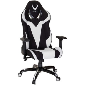 Mid.you Gamingstuhl, Schwarz, Weiß, Textil, Drehkreuz, 74x133x67 cm, Wippmechanik mit Härtegradeinstellung, Kinder & Jugendmöbel, Jugendmöbel, Gamingstühle