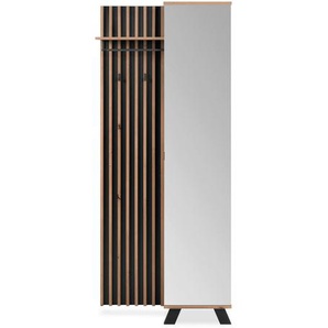 Mid.you Garderobe, Anthrazit, Holzwerkstoff, 80x190x37 cm, Garderobe, Garderoben-Sets & Serien, Garderoben-Sets