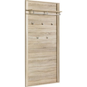Mid.you Garderobenpaneel, Eiche, 90x196x27 cm, Hutablage, Kleiderstange, Garderobe, Garderobenpaneele, Garderobenpaneele